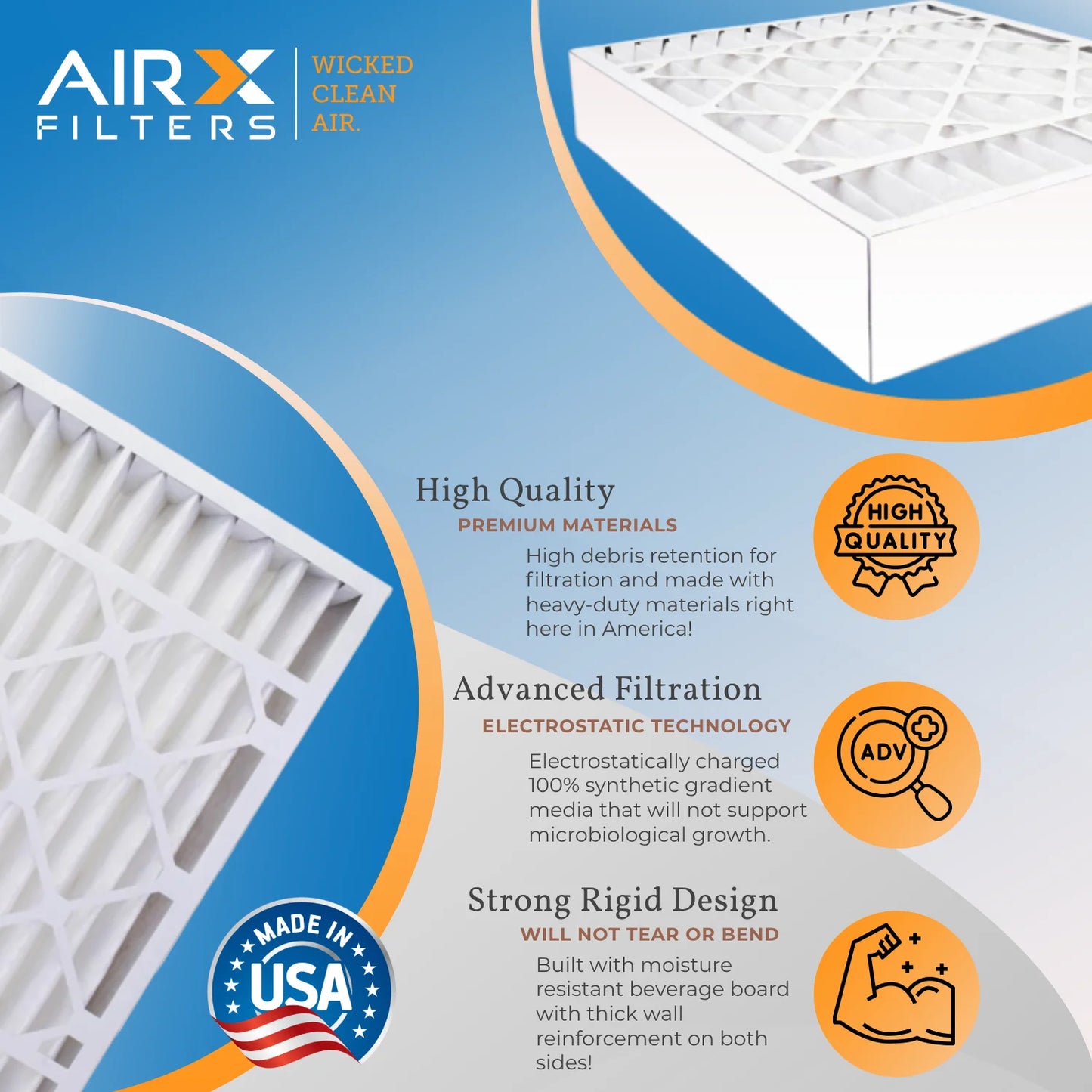 & 7 FPR with Premium Compatible Filter FILTERS 1 MERV by Furnace Comparable 1200 Made Aprilaire 11 CLEAN Filter Filter USA MPR AIR. WICKED 16x28x6 to Single 401 AIRX Air 16x28x6 1000, MPR